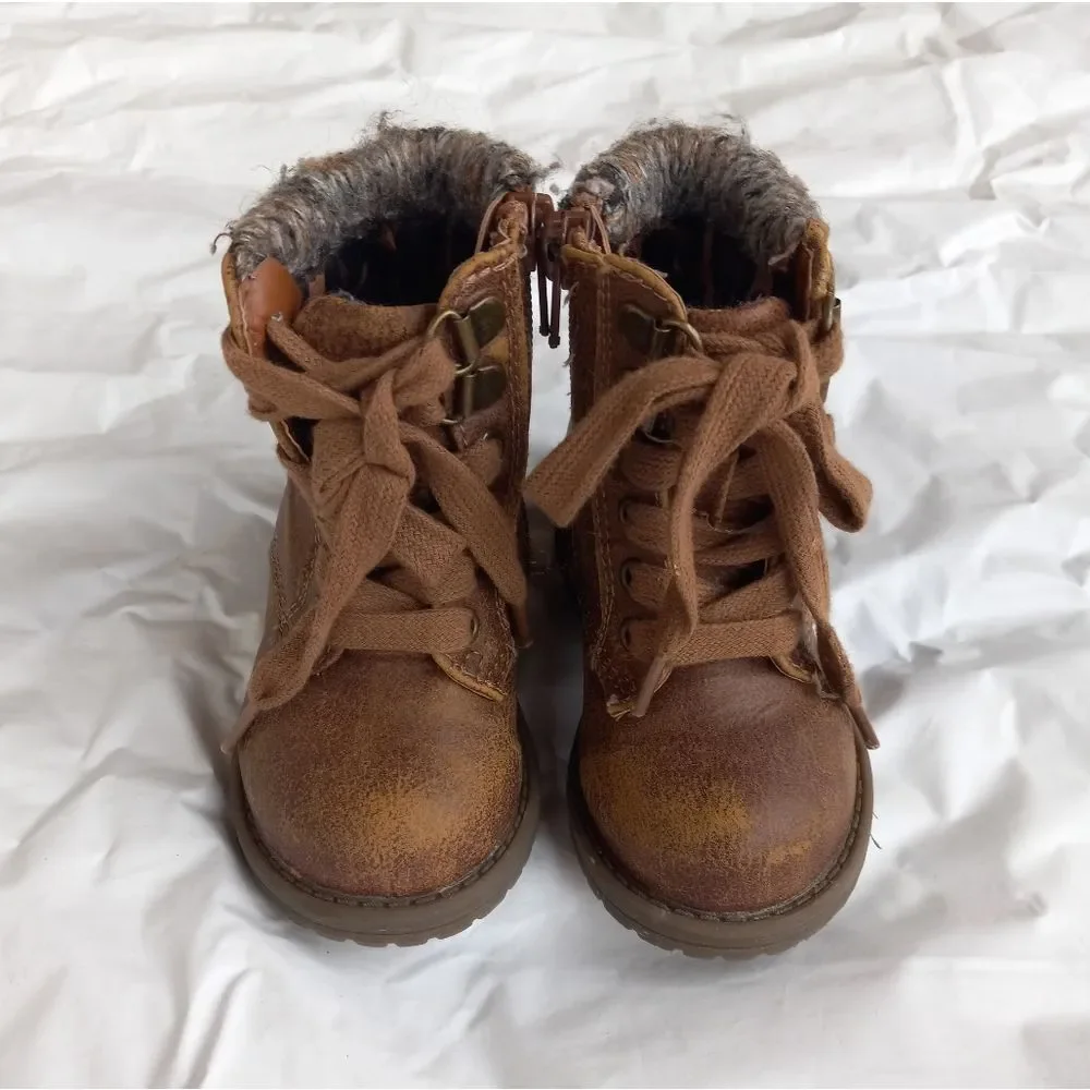 Madden Girl Cognac Hiking Boots Baby Size 5